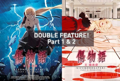 Poster for Kizumonogatari Double Feature: Parts 1&2