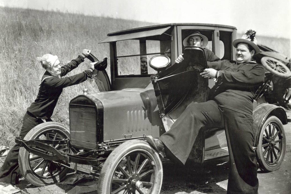 Classic Laurel and Hardy Silent Shorts movie still